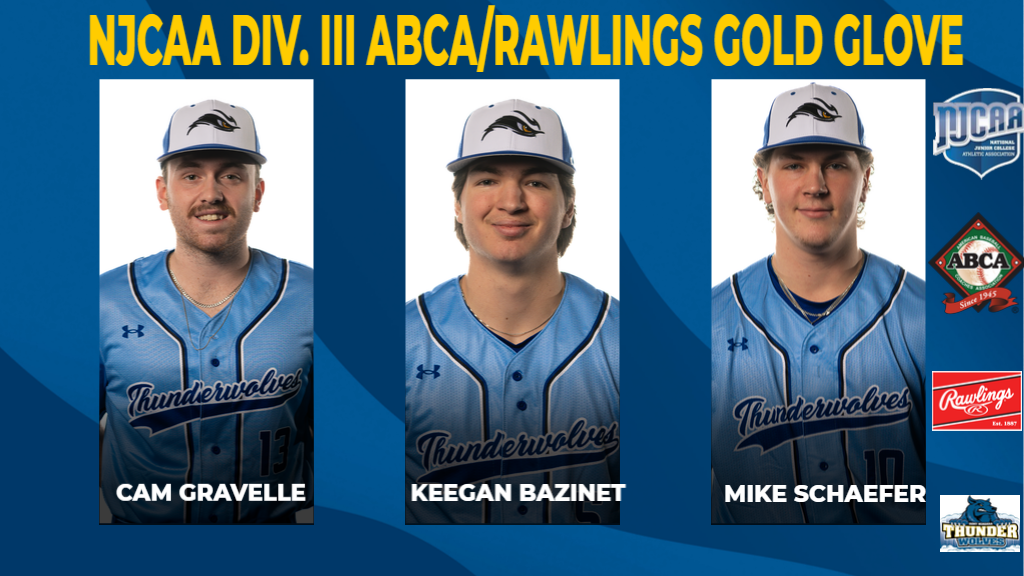 Thunderwolves earn three Gold Glove awards for first time in program history