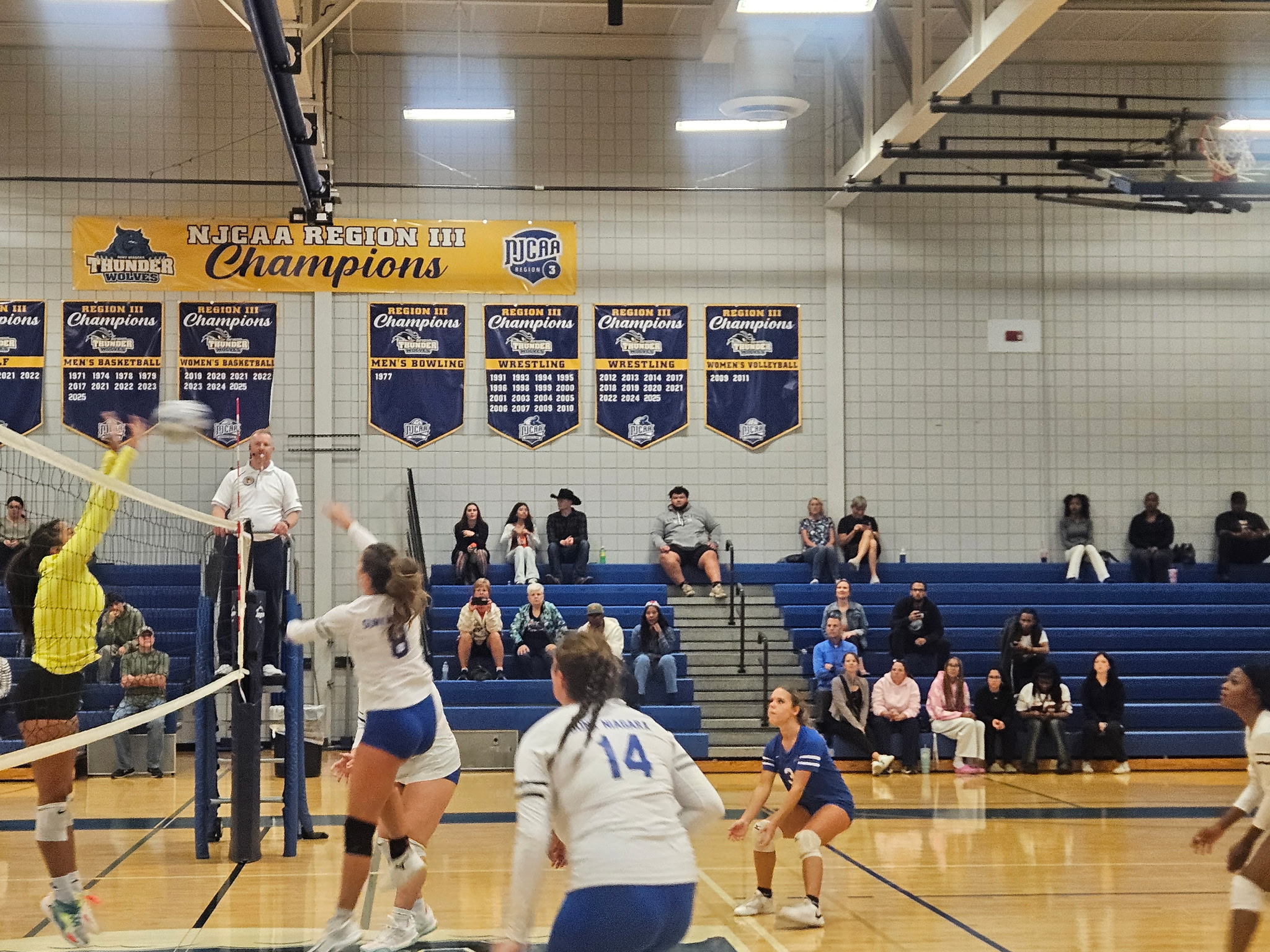 Thunderwolves record sweep against Jamestown CC
